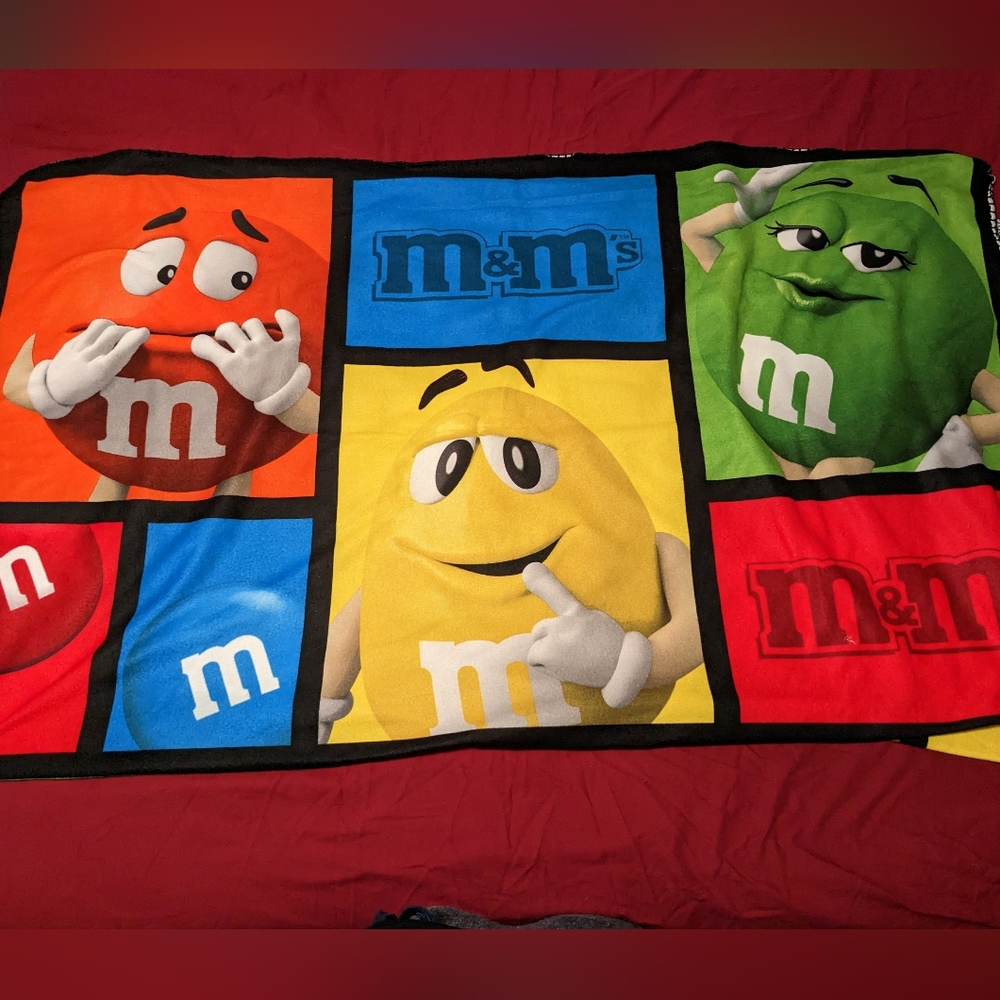 M&M throw blanket